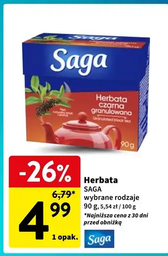 Intermarche Herbata granulowana Saga oferta