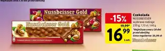 Intermarche Czekolada mleczna z całymi orzechami laskowymi Alpen Gold Nussbeisser oferta