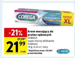 Intermarche Krem mocujący do protez delikatnie miętowy Corega Super Mocny oferta