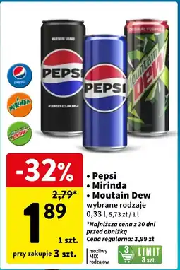 Intermarche Napój Mountain Dew oferta