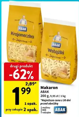 Intermarche Makaron wstążki Abak oferta