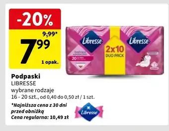 Intermarche Podpaski higieniczne 2-pak Libresse oferta