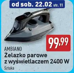 ALDI AMBIANO Żelazko parowe z wyświetlaczem 2400 W oferta