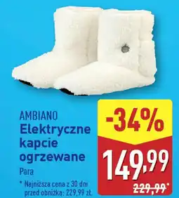 ALDI AMBIANO Elektryczne kapcie ogrzewane oferta