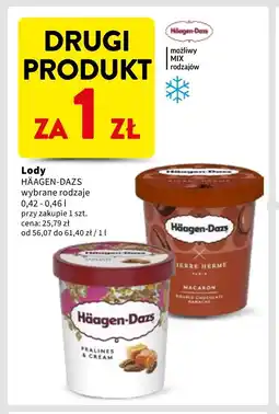 Intermarche Lody pralines & cream Haagen-dazs oferta