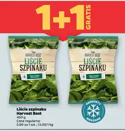 Netto Liście szpinaku Harvest best oferta