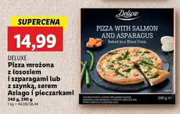 Lidl Pizza z łososiem i szparagami Deluxe oferta