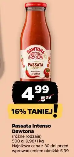 Netto Passata intense pikantna z chili Dawtona oferta