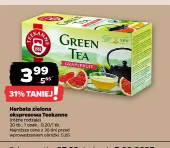 Netto Herbata grapefruit Teekanne green tea oferta