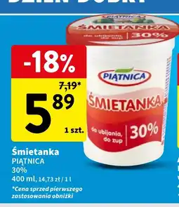 Intermarche Śmietana 30% Piątnica oferta