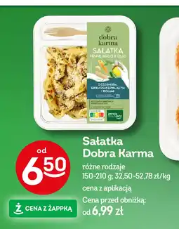 Żabka Sałatka penne z czosnkiem, serem dojrzewającym i ziołami Dobra karma oferta