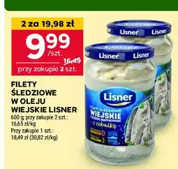 Stokrotka Wiejskie filety śledziowe w oleju z cebulką Lisner oferta