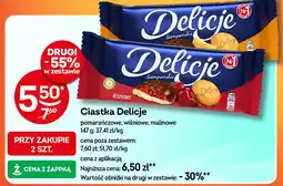 Żabka Ciastka z galaretką malinową Delicje szampańskie oferta