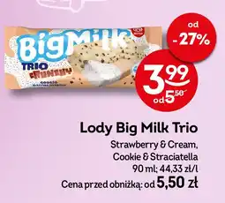 Żabka Lód trio cookie Algida big milk oferta