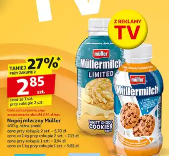 Auchan Napój mleczny ciasteczka-czekolada-karmel oferta