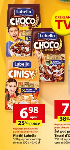 Auchan Płatki cinisy Lubella mlekołaki oferta