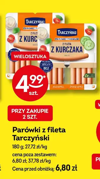 Żabka Parówki z kurczaka Tarczyński oferta