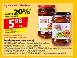 Auchan Pomidory suszone w oleju z żurawiną Auchan oferta