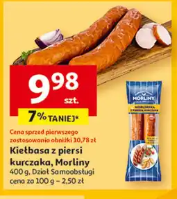 Auchan Kiełbasa morlińska z piersi kurczaka Morliny oferta