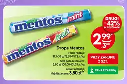 Żabka Dropsy fruit Mentos classic oferta