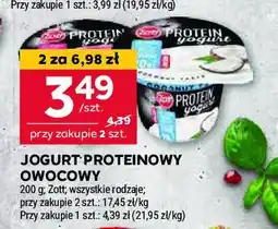 Stokrotka Jogurt malina i granat Zott protein oferta