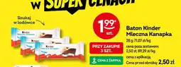 Żabka Baton Kinder mleczna kanapka oferta