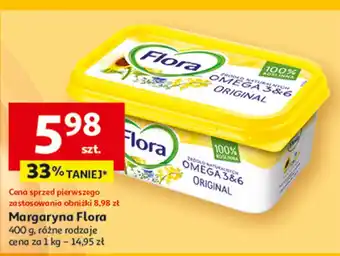 Auchan Margaryna original Flora omega 3&6 oferta