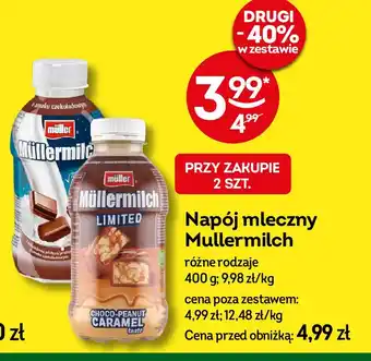 Żabka Napój mleczny choco-peanut caramel Mullermilch limited oferta