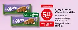 Żabka Lód praline chocolate Milka ice cream oferta