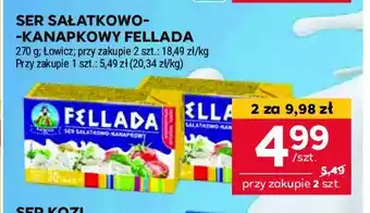 Stokrotka Ser sałatkowo-kanapkowy 30 % Łowicz 1906 fellada oferta