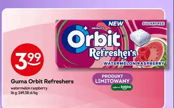 Żabka Guma do żucia watermelon raspberry Orbit refresher's oferta