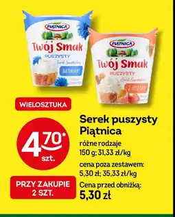 Żabka Serek puszysty z łososiem Piątnica twój smak oferta