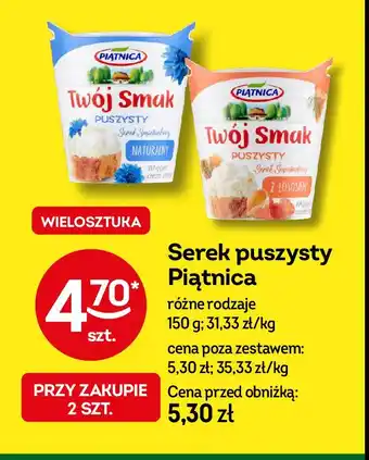 Żabka Serek puszysty z łososiem Piątnica twój smak oferta