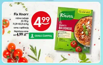 Żabka Spaghetti bolognese Knorr fix oferta