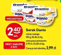 Żabka Serek truskawkowy Danone danio oferta