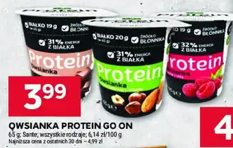 Stokrotka Owsianka proteinowa z orzechami laskowymi i migdałami Go on! oferta