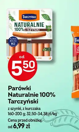 Żabka Parówki z kurczaka Tarczyński naturalnie oferta