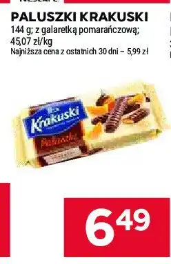 Stokrotka Paluszki w czekoladzie z galaretką pomarańczową Krakuski paluszki Krakuski bahlsen oferta