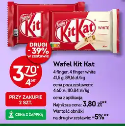 Żabka Baton white Kitkat 4 paluszki oferta