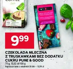 Stokrotka Czekolada mleczna z truskawkami Pure&good oferta