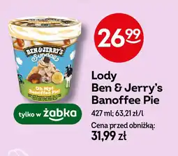 Żabka Lody oh my! banoffee pie! Ben & jerry's oferta