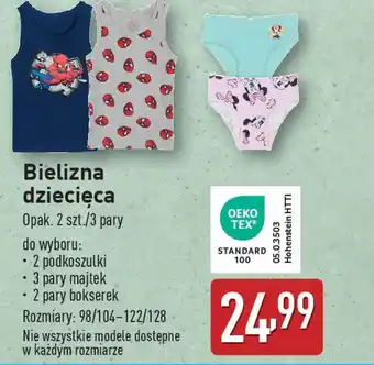 ALDI Bielizna dziecięca oferta