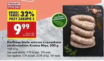 Biedronka Kiełbasa biała Kraina Mięs oferta