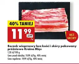 Biedronka Boczek wieprzowy Kraina Mięs oferta