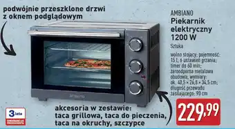 ALDI AMBIANO Piekarnik elektryczny 1200 W oferta