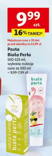 Auchan Pasta do zębów pina colada Biała Perła oferta