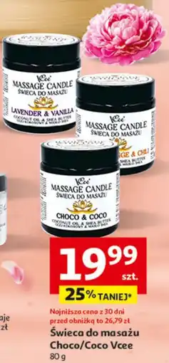 Auchan Świeca do masażu lavender & vanilla Vcee oferta