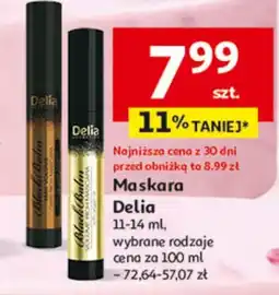 Auchan Tusz do rzęs brązowy Delia Black Balm oferta