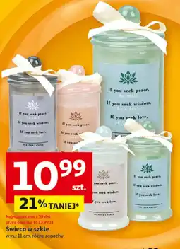 Auchan Świeca zapachowa w szkle 11 cm oferta