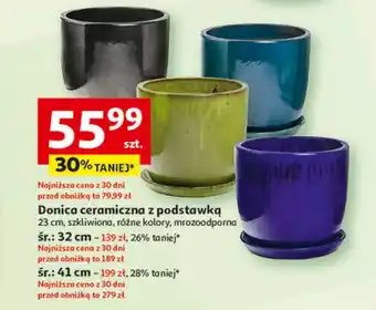 Auchan Doniczka ceramiczna 41 cm oferta